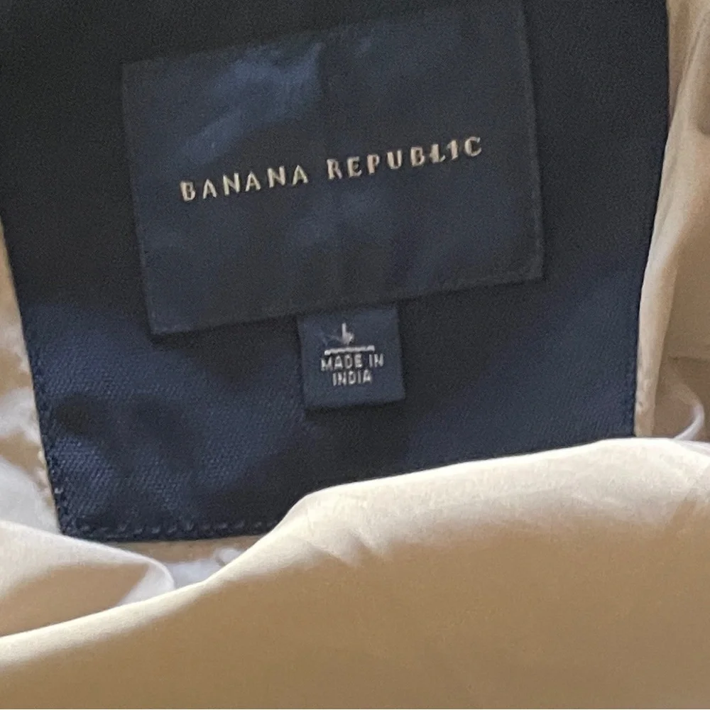 Banana Republic Black‎ Lightweight Peacoat Jacket L